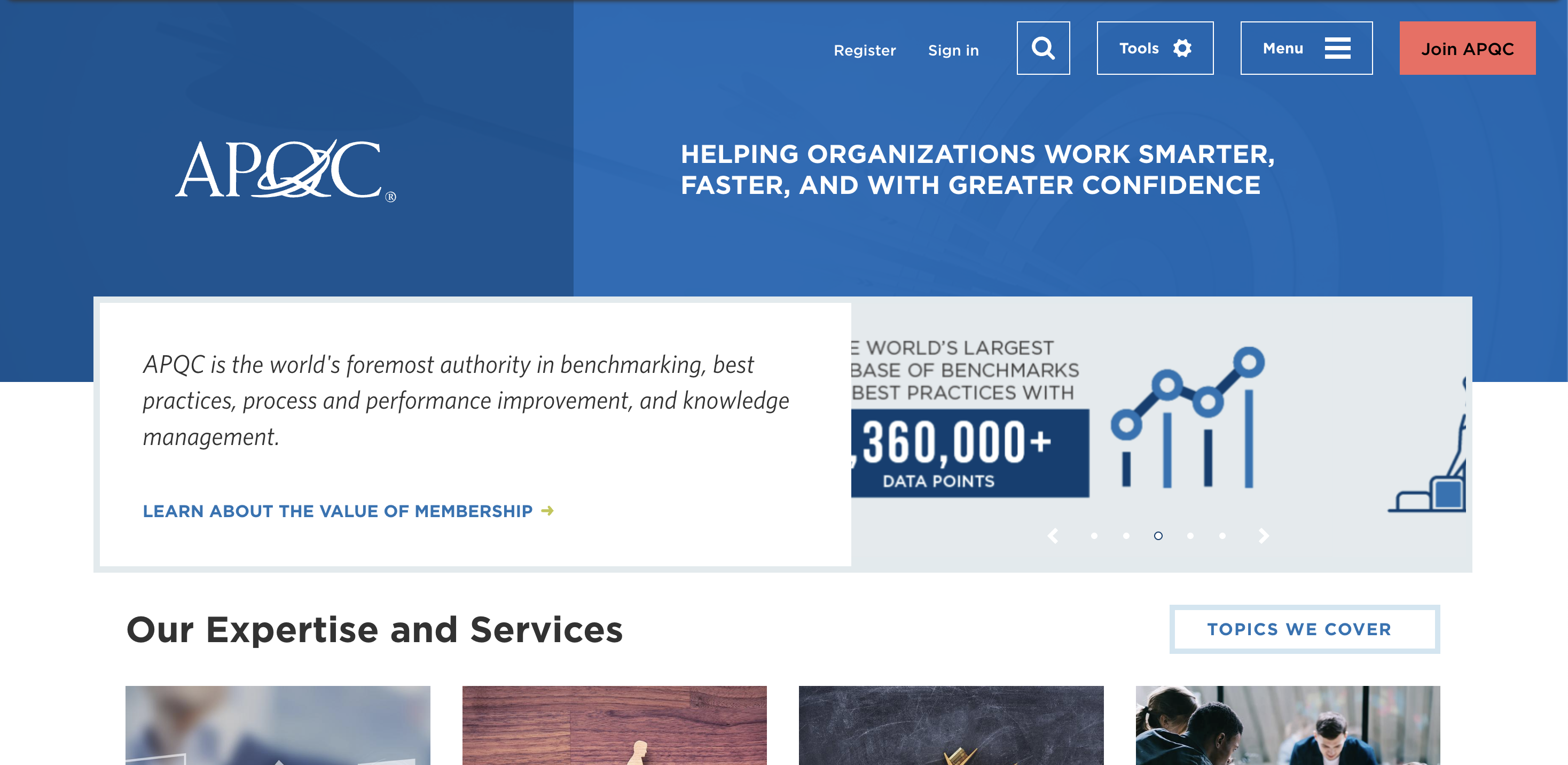 Main Navigation — Desktop View